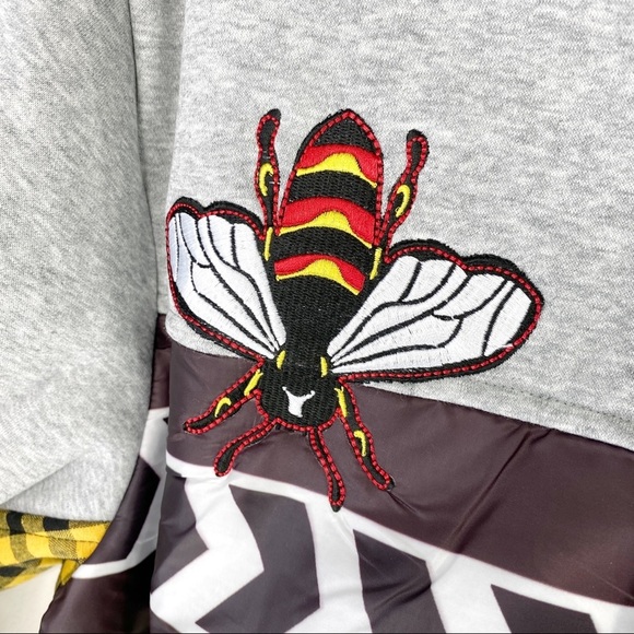 Reason Clothing Mash Up Hoodie Zip Jacket L Bees - Picture 4 of 8